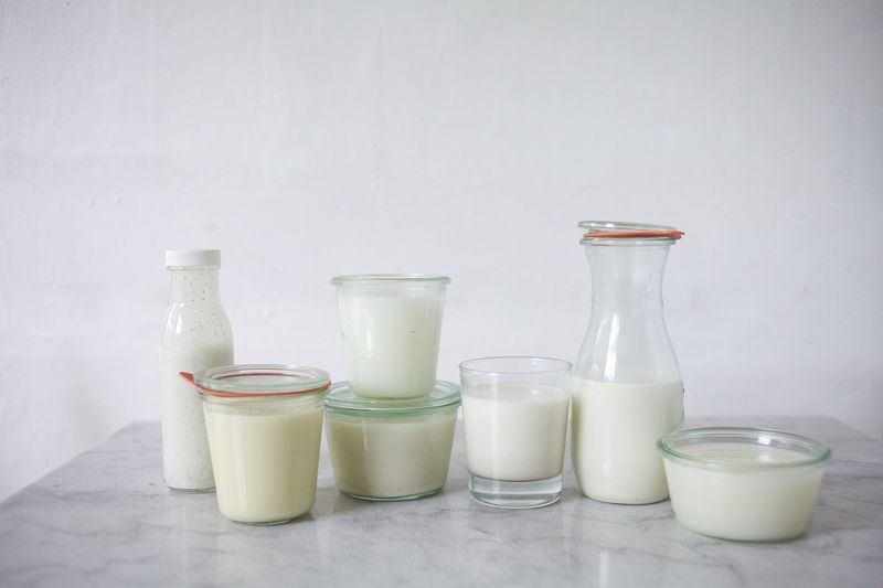 milk bottles