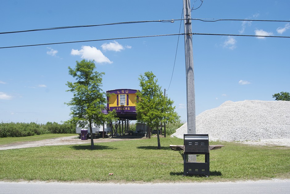 End of Route 46 near Hopedale, Louisiana.