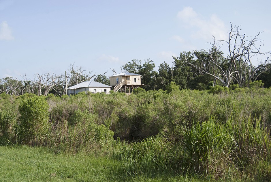 Raised home on Highway 46, Saint Bernard Parish, Louisiana.