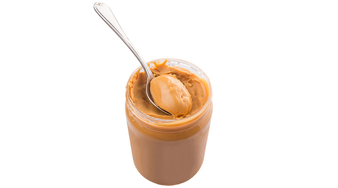 Jar of peanut butter