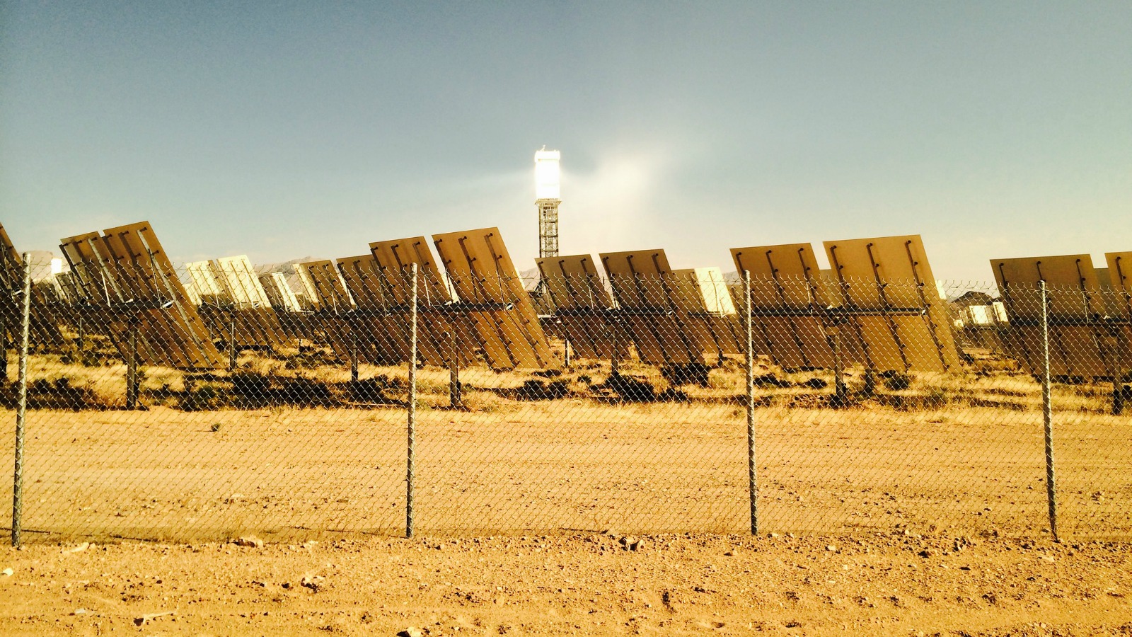 A solar power project built in the Nevada desert to help utilities comply with California's renewable energy rules.