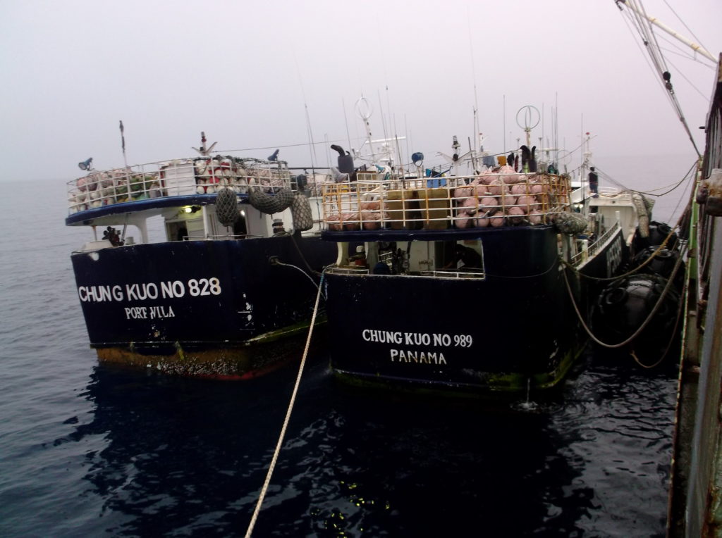 Like hunters on the Western frontier, long-liners like these may roam the sea hauling in fish for years, never going to town.