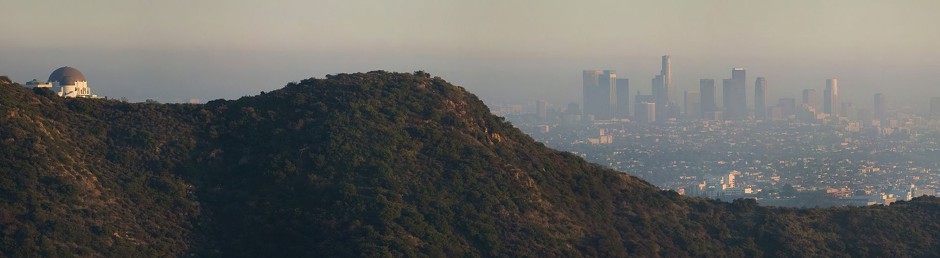 Los Angeles from the Hollywood Sign in 2005.