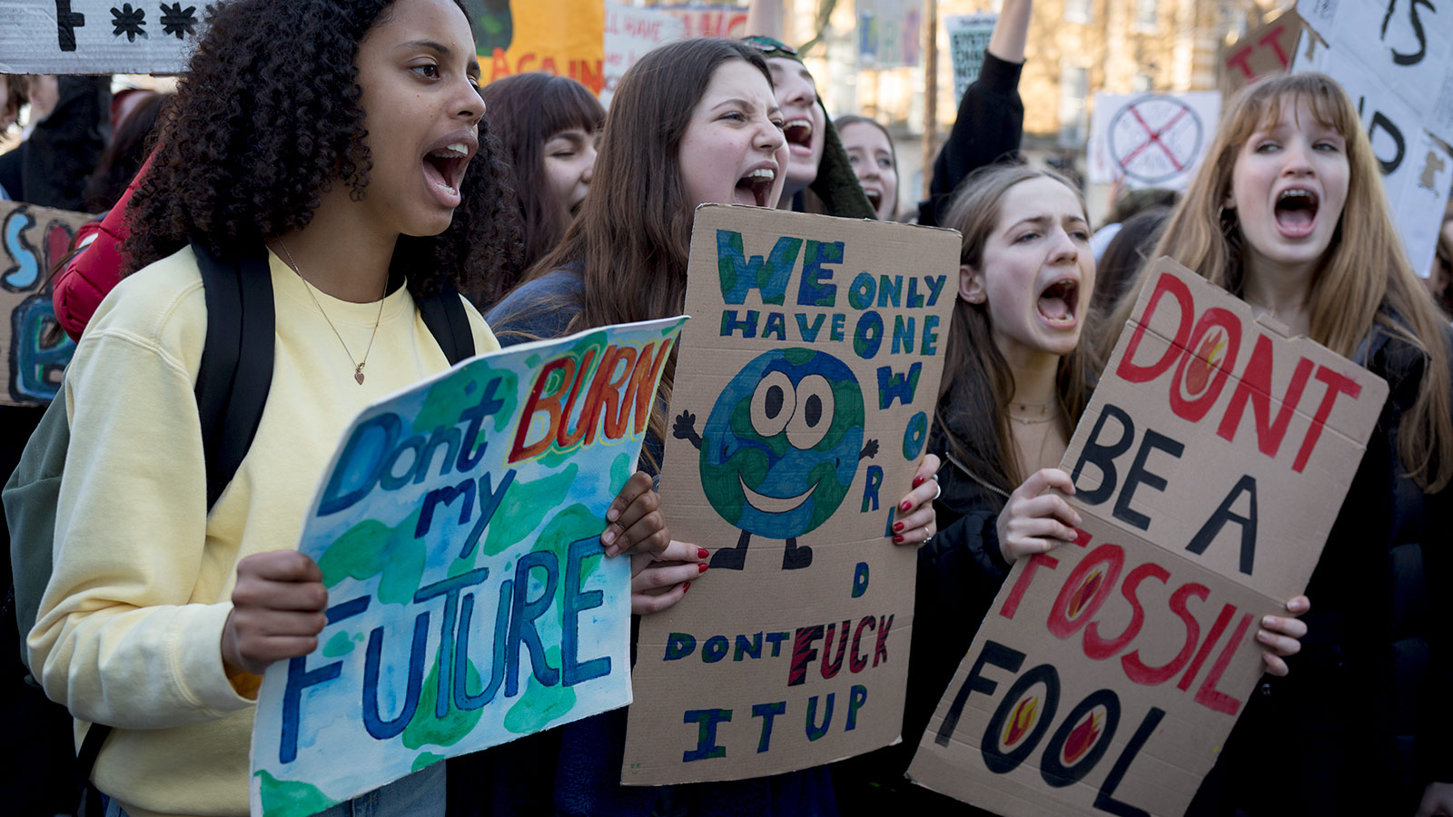 Climate change protest