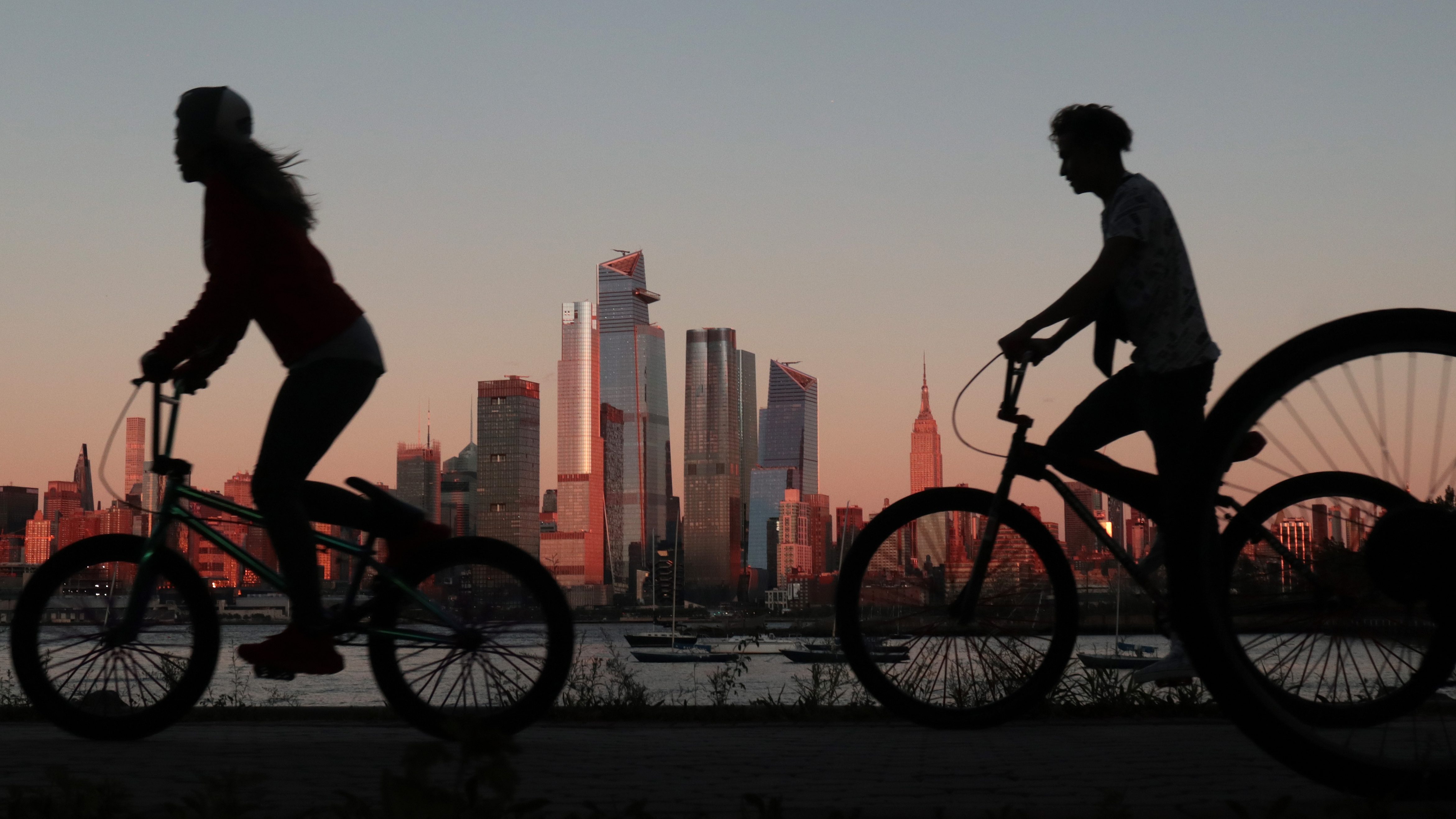 Cyclists in New York City