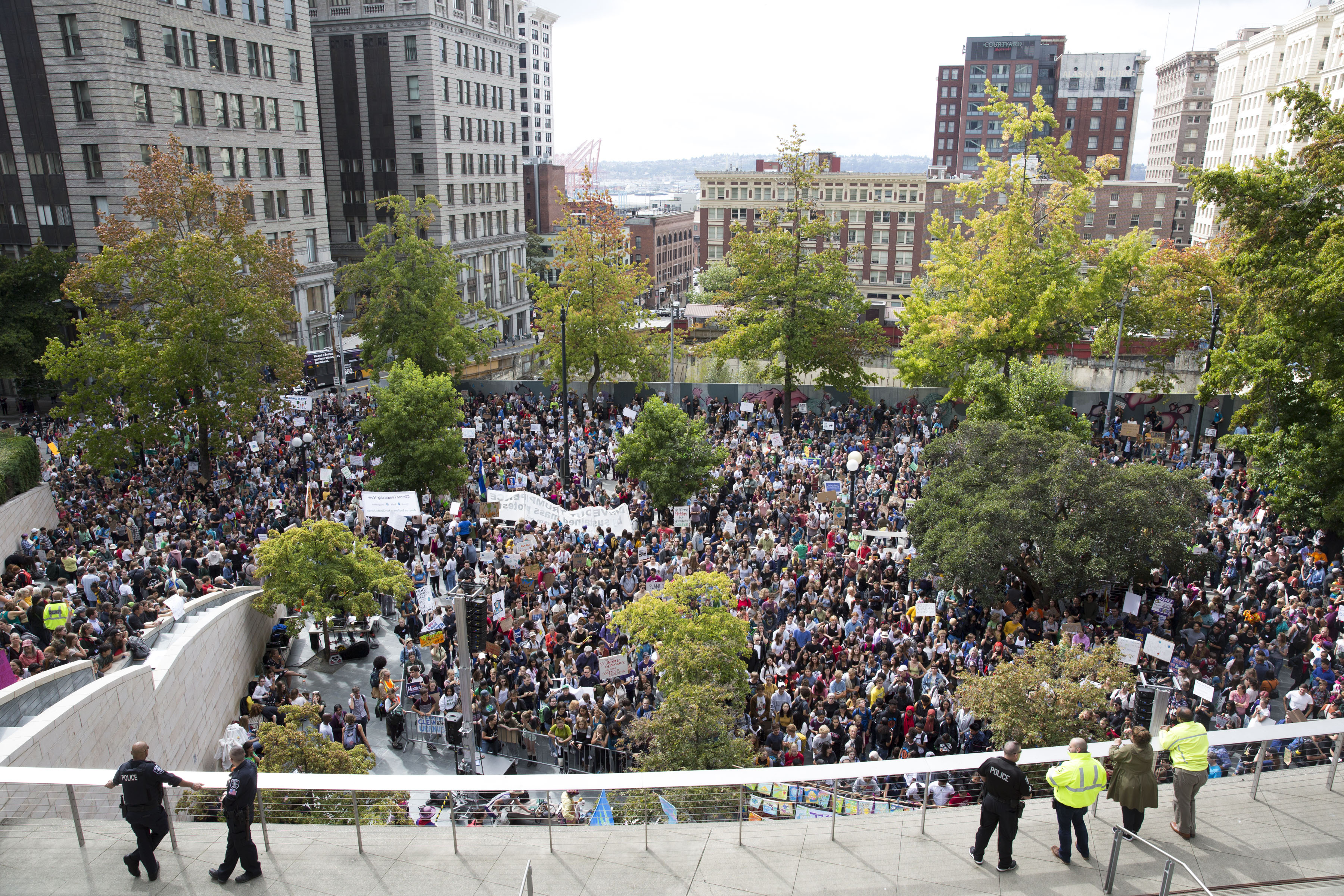 Seattle city hall climate strike