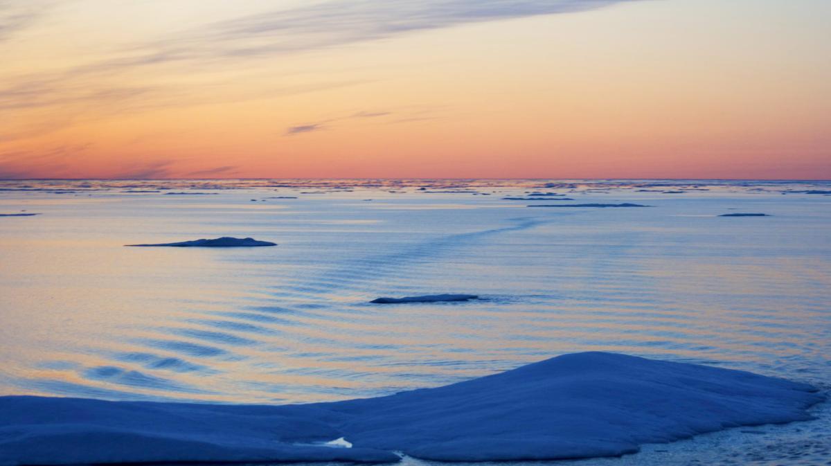 Sea Ice, Northwest Passage, Nunavut, Arctic Canada.