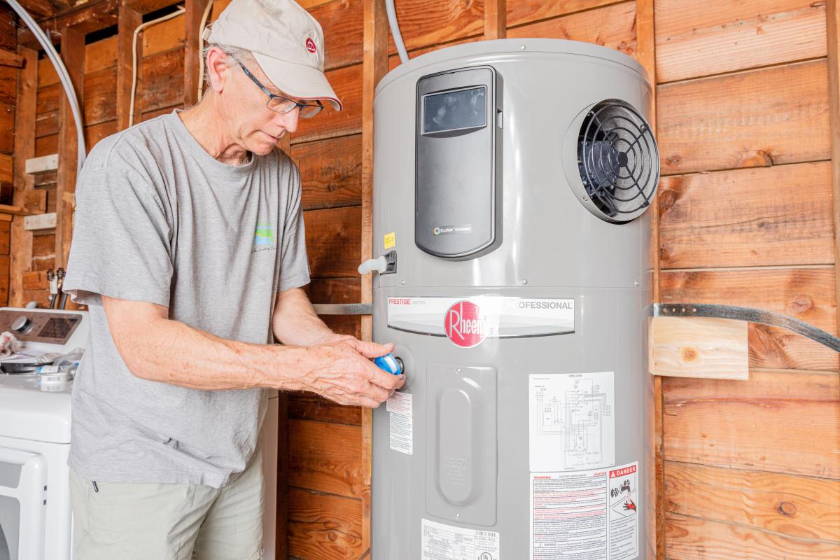 Installing a heat pump water heater