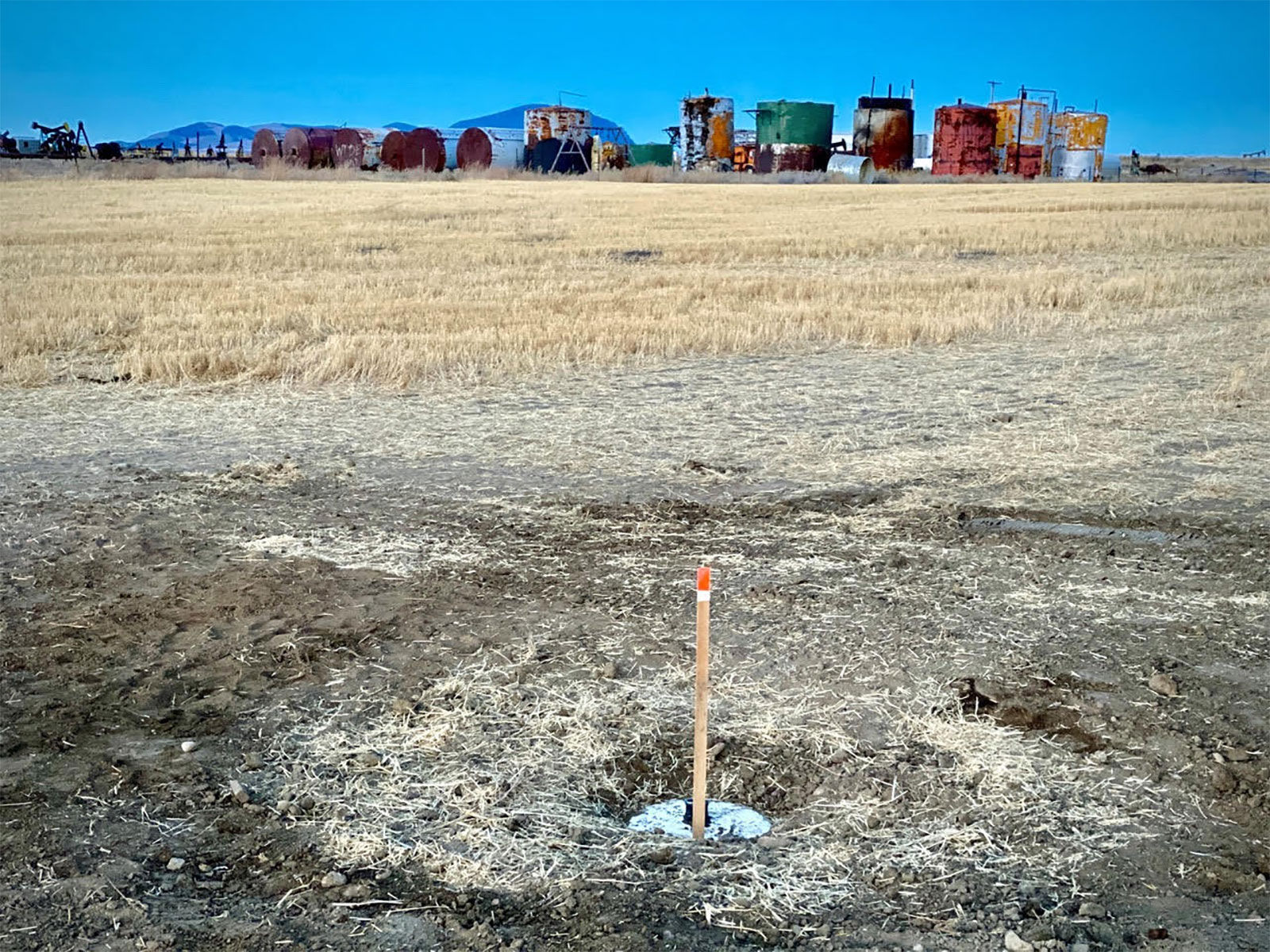 photo of what used to be an abandoned oil well