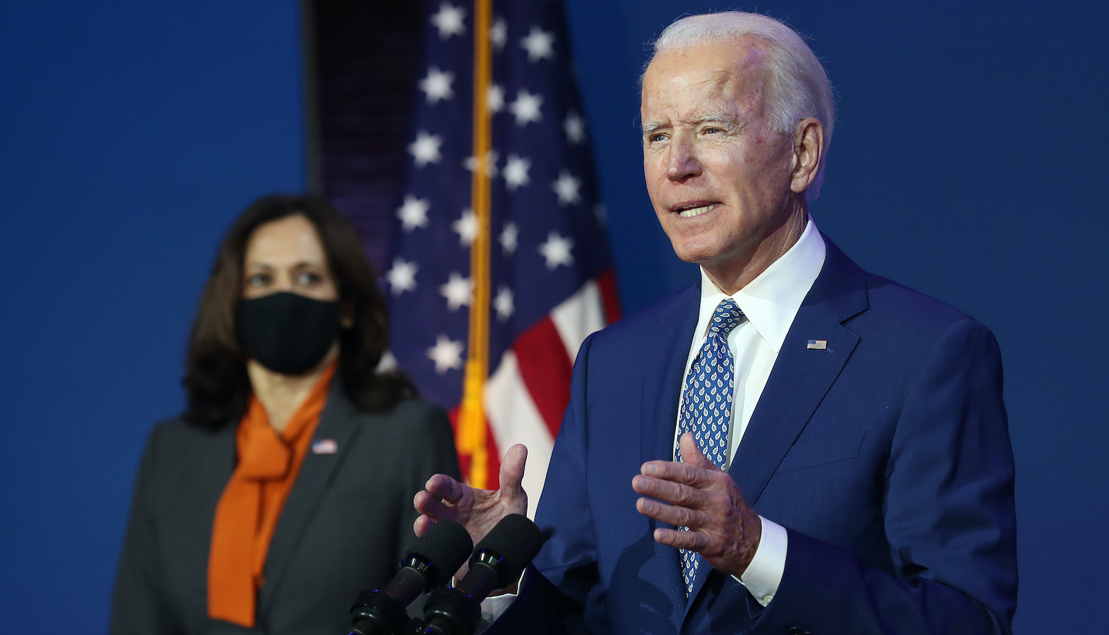 President-Elect Joe Biden Delivers Remarks On Coronavirus And US Economy