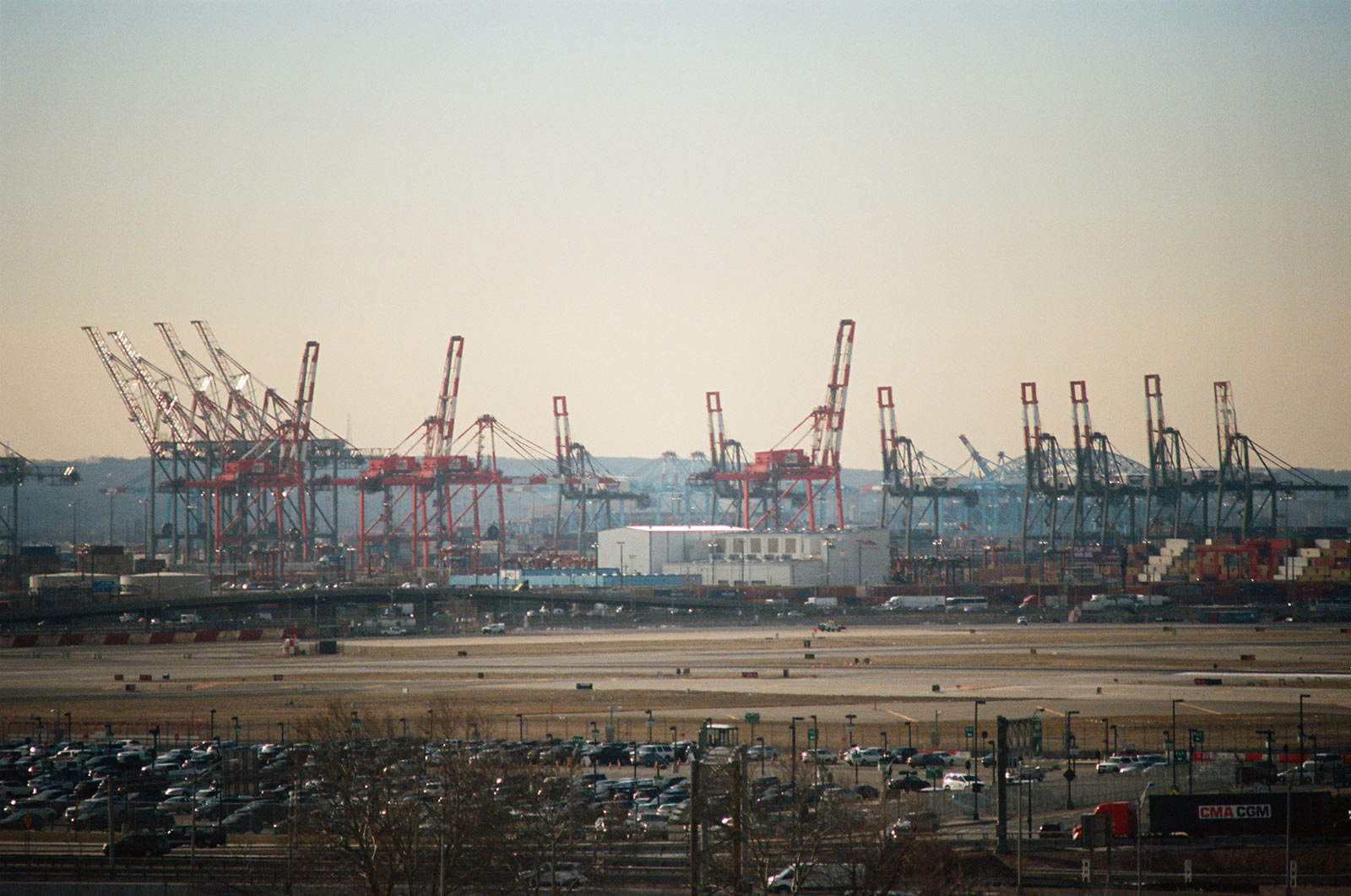 Aerial view of the Port of Newark