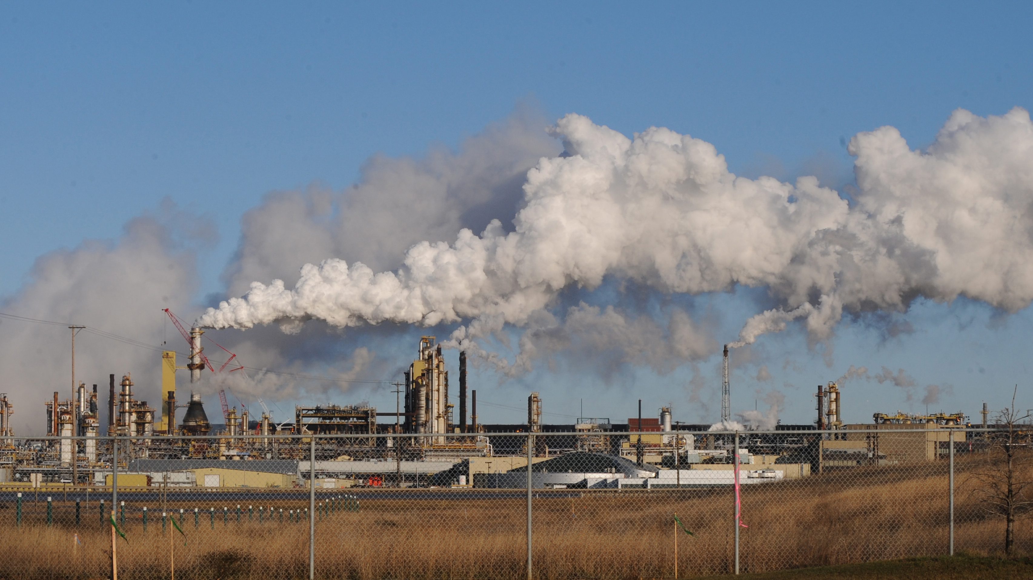 Syncrude oil sand extraction facility Alberta, Canada