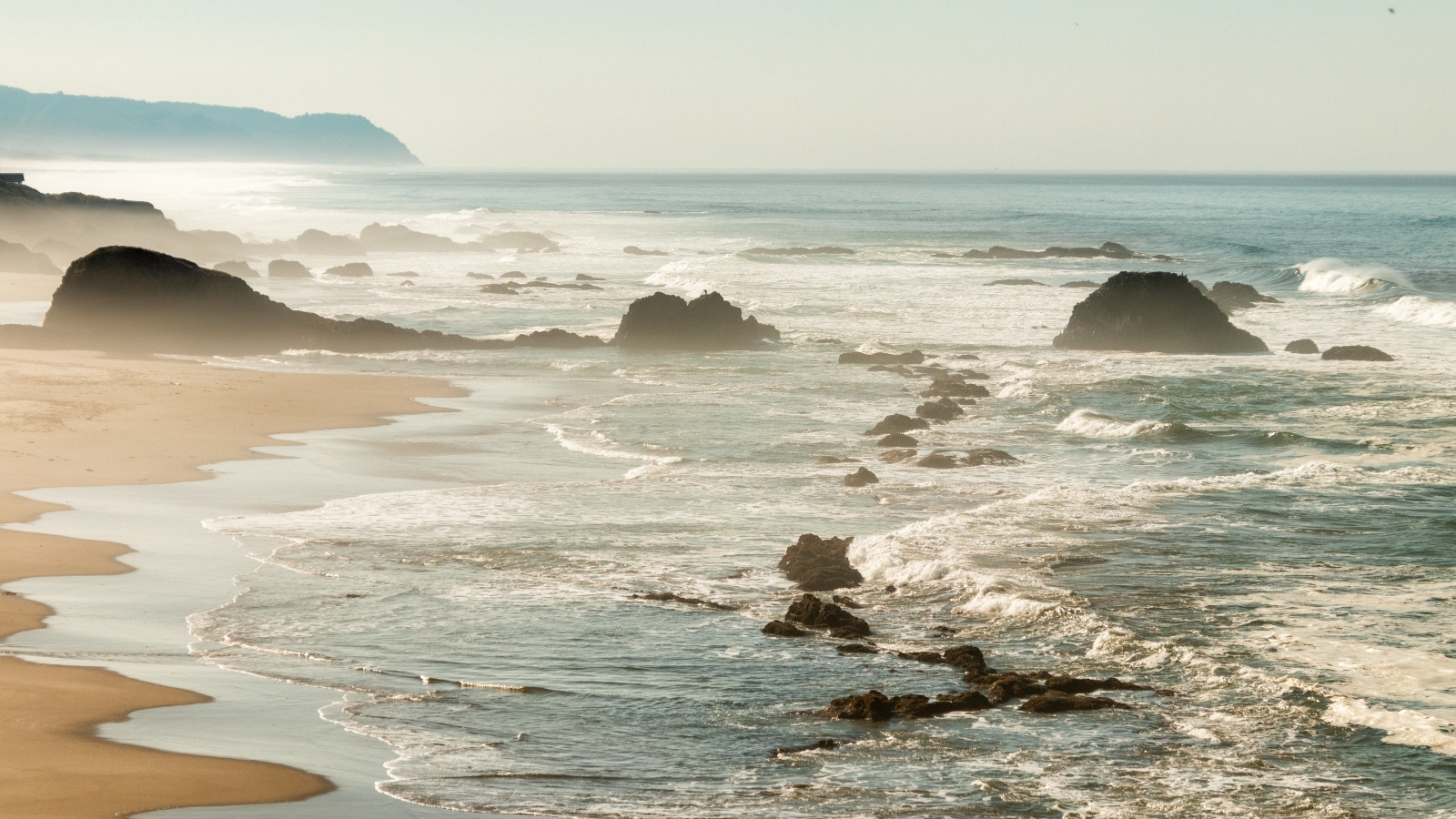 waves at beach