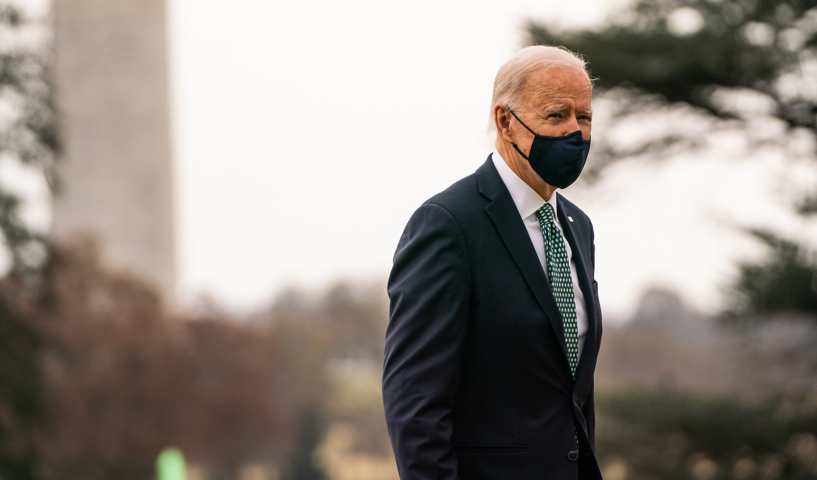 Joe Biden outside the White House