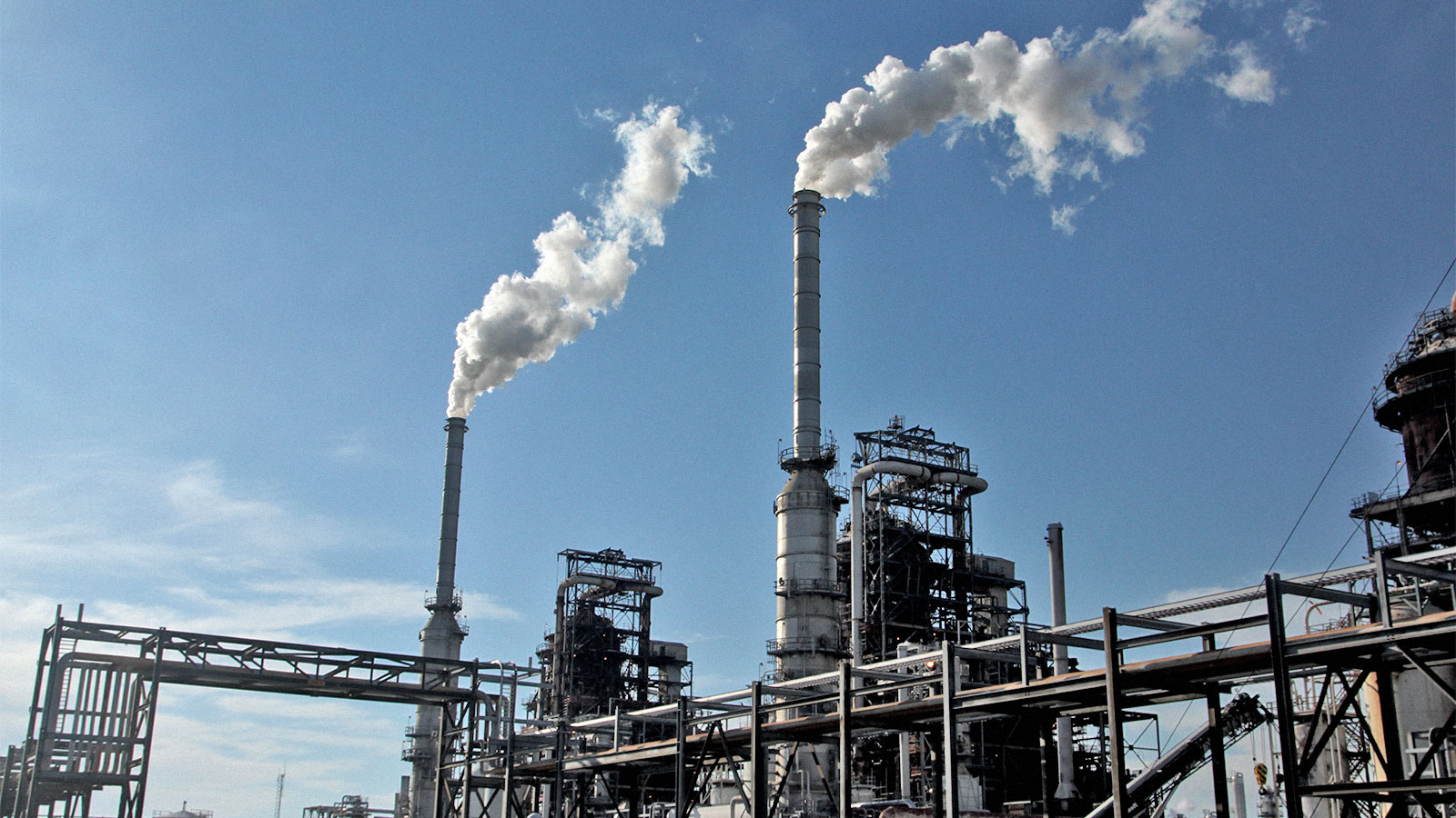 A refinery in Lake Charles, Louisiana