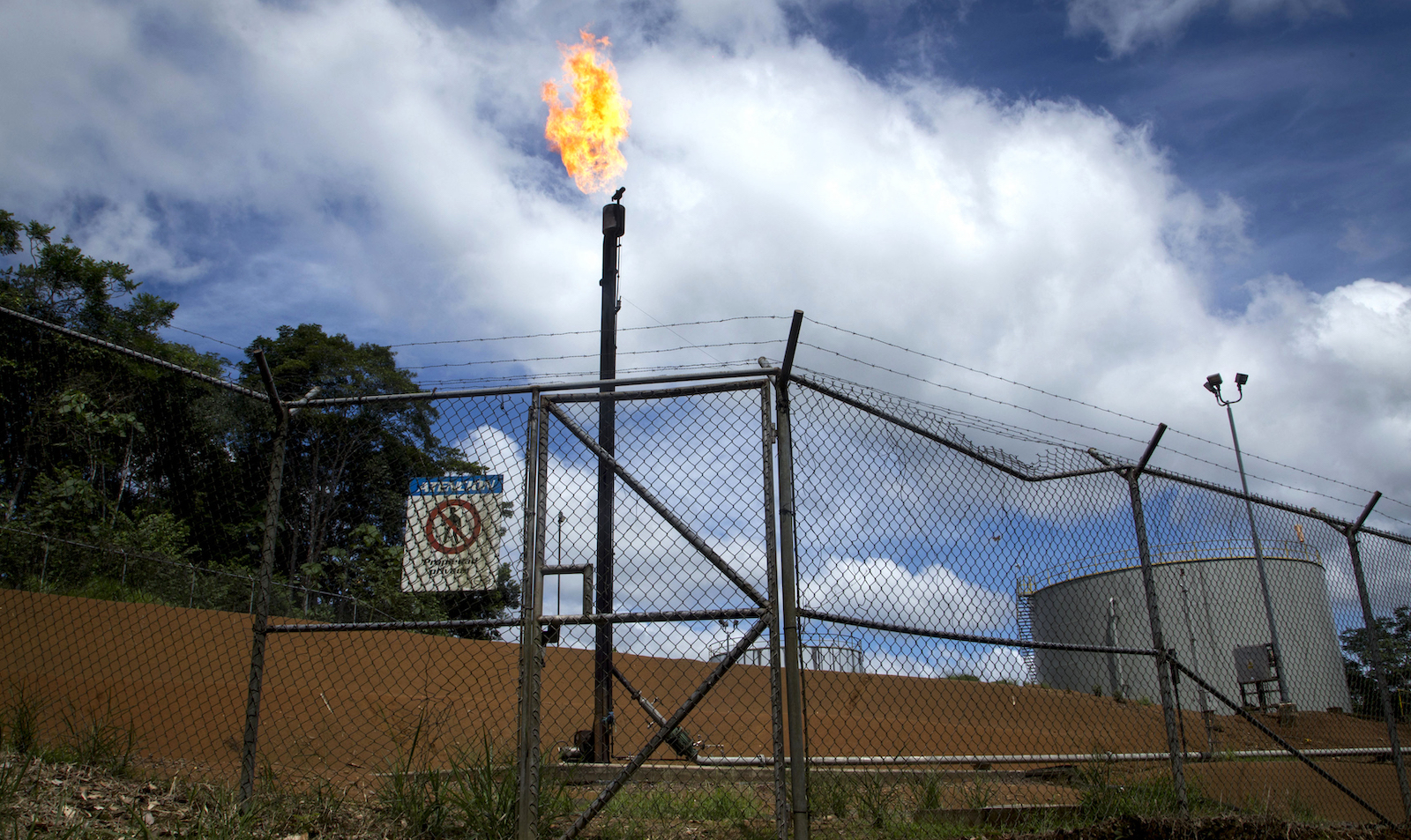 Lighters belonging to the Chinese oil company PetroOriental in Ecuador.