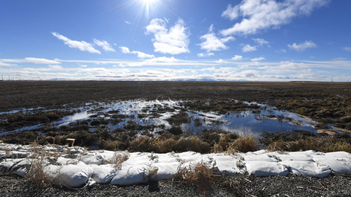 melting permafrost in the Alaska Yukon