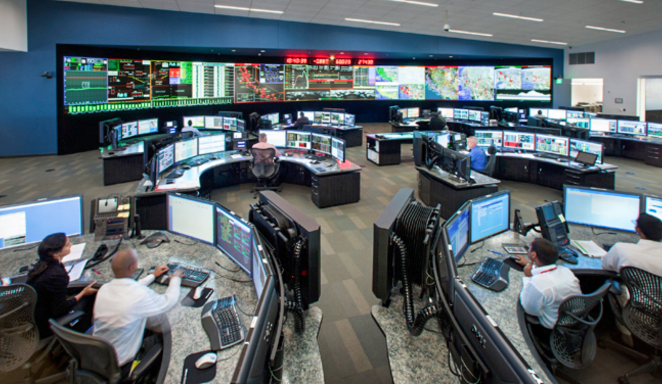 A utility control center.