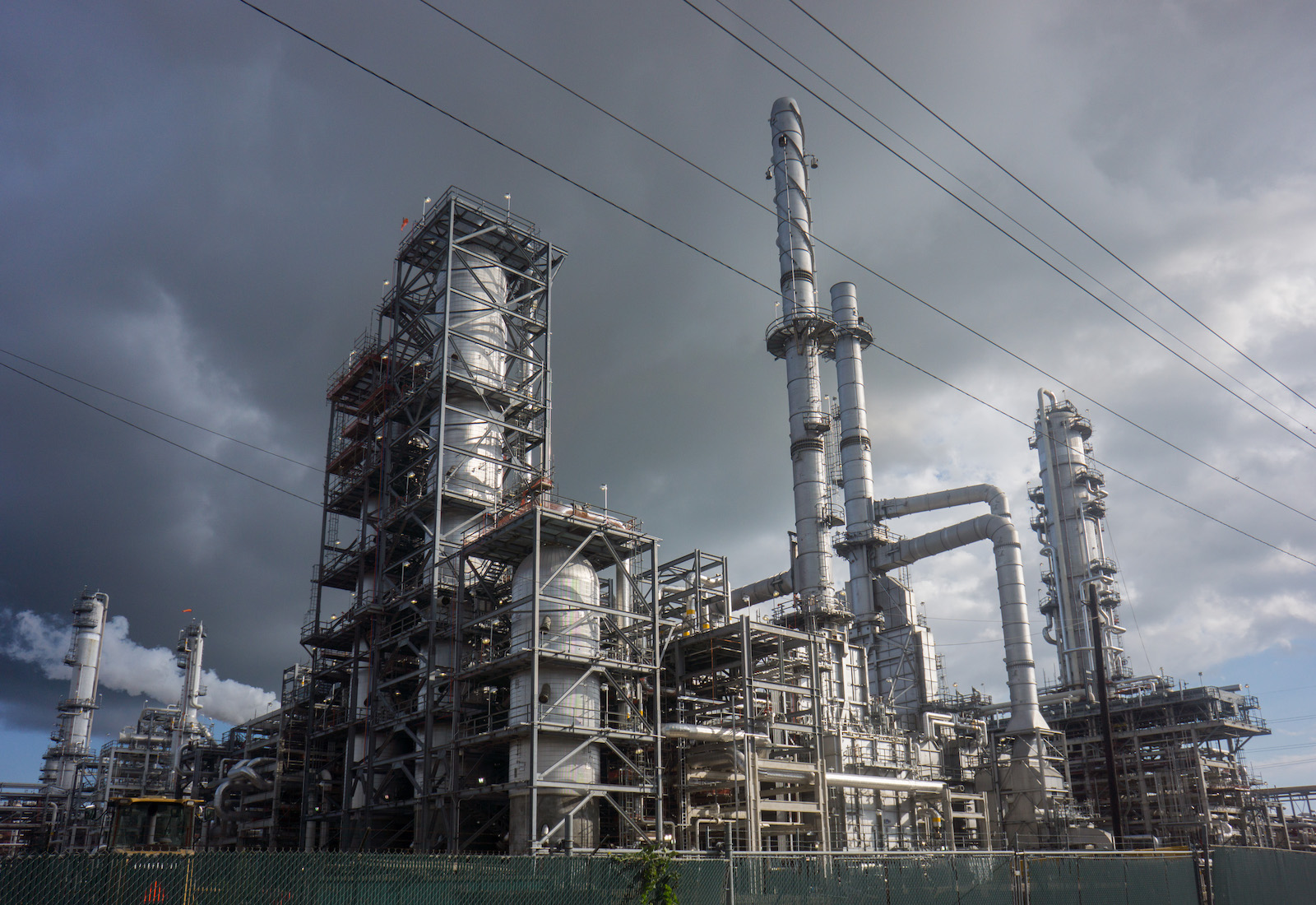 Smoke billows from a refinery in "Cancer Alley"