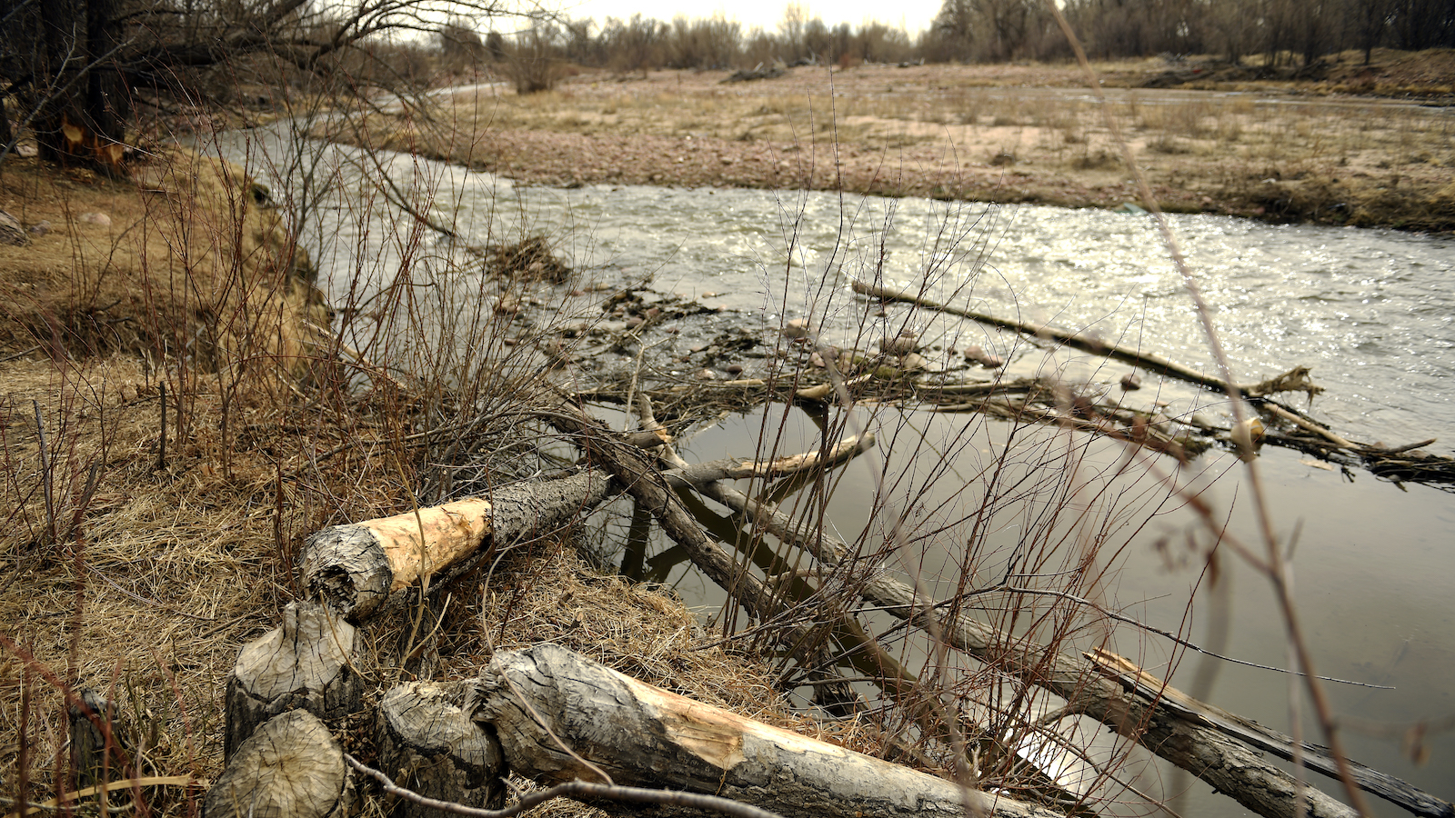 A waterway in Fountain, Colorado