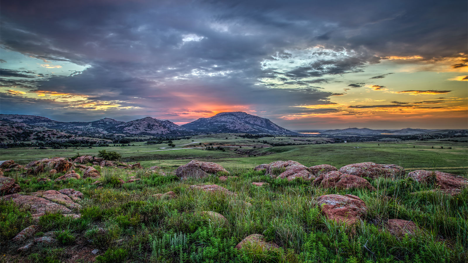 Sunrise over Mt. Scott, Oklahoma