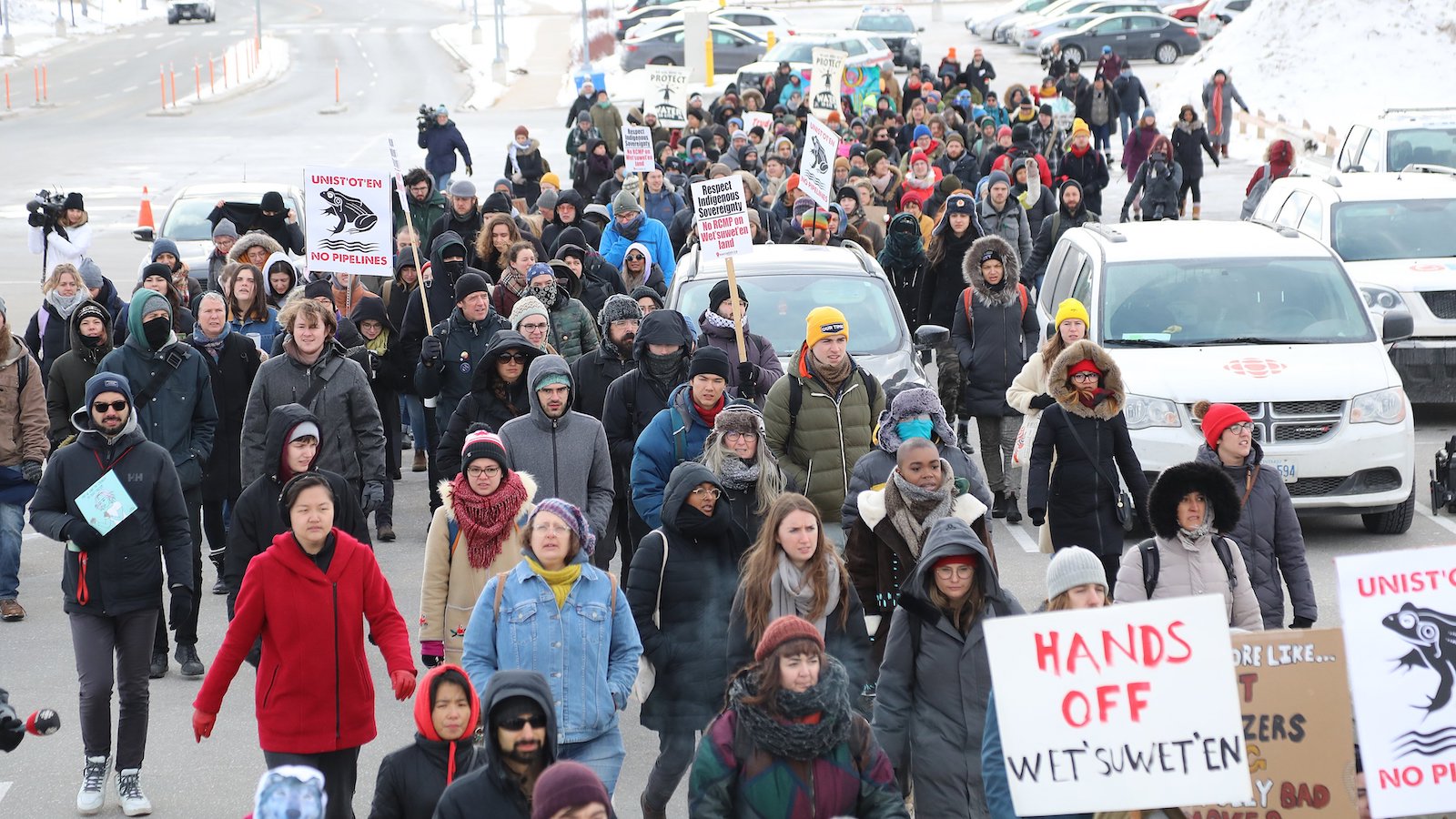 Protesters occupy Macmillan Yard