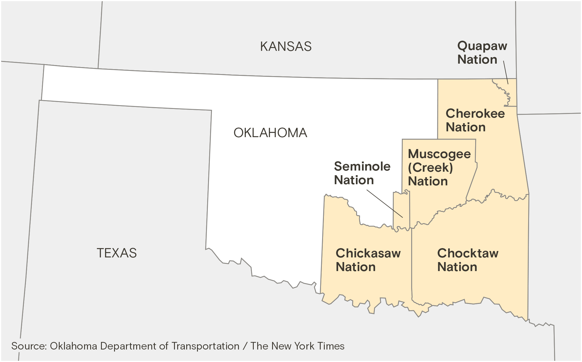 Map of Oklahoma