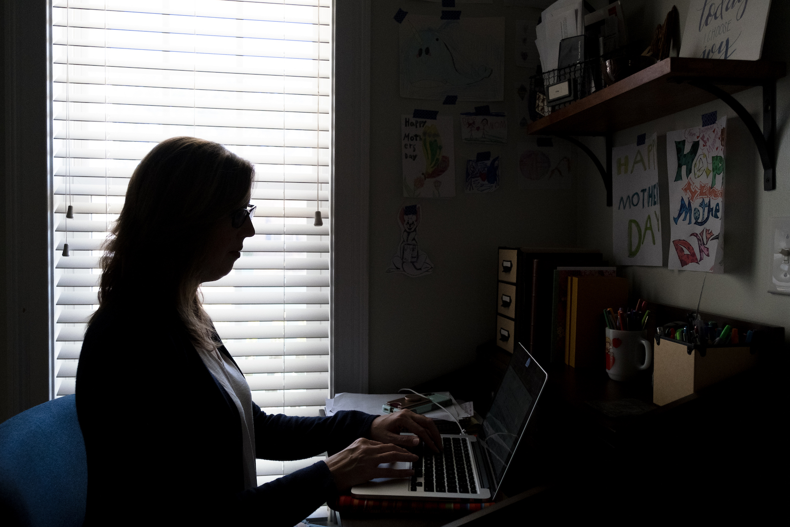 Donovan works from the desk where she wrote a last-ditch appeal to the EPA last year.