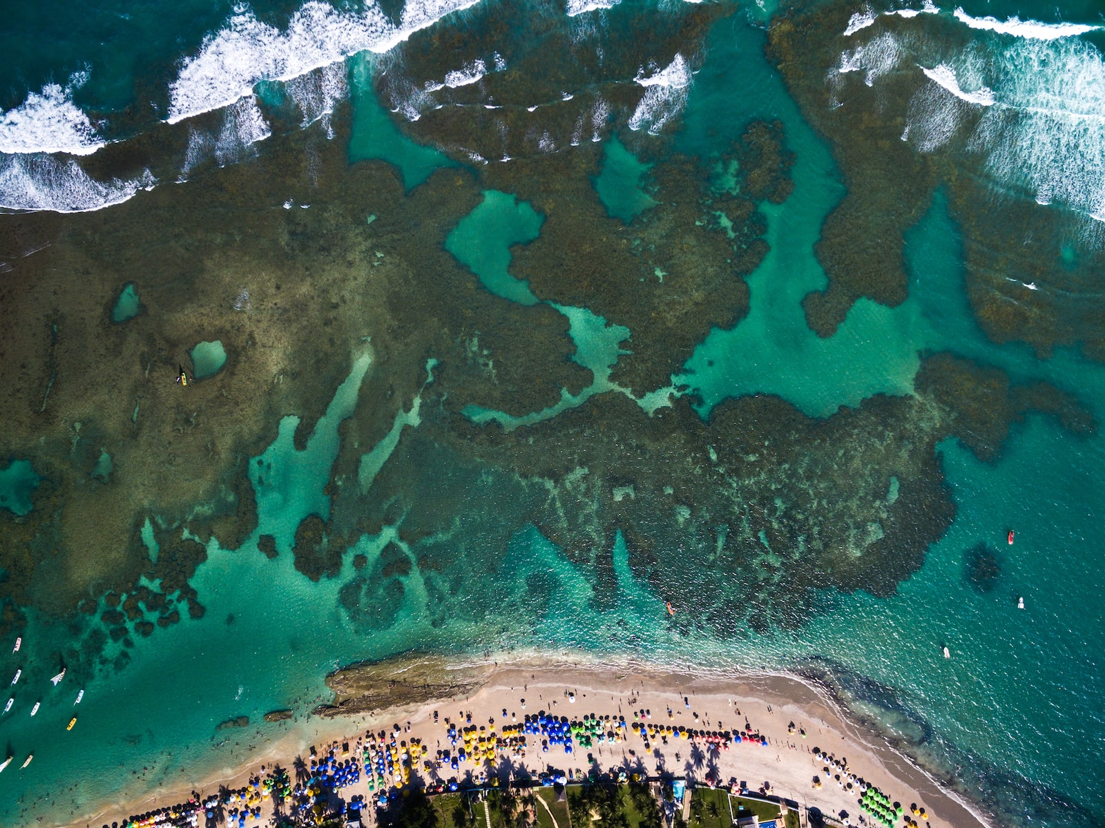 Top View of Porto de Galinhas, Pernambuco, Brazil