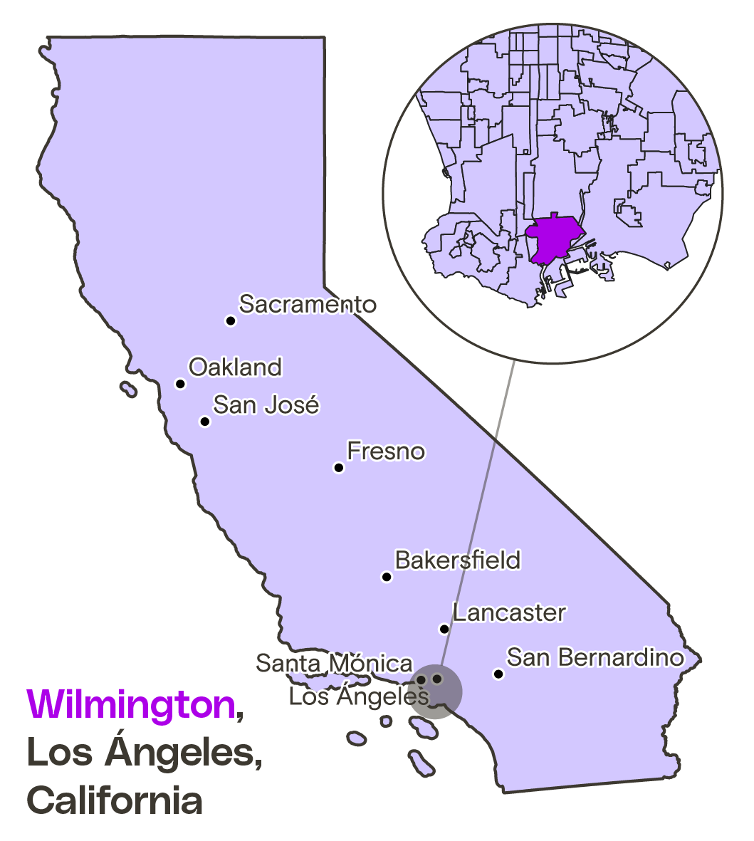 Un mapa de California.