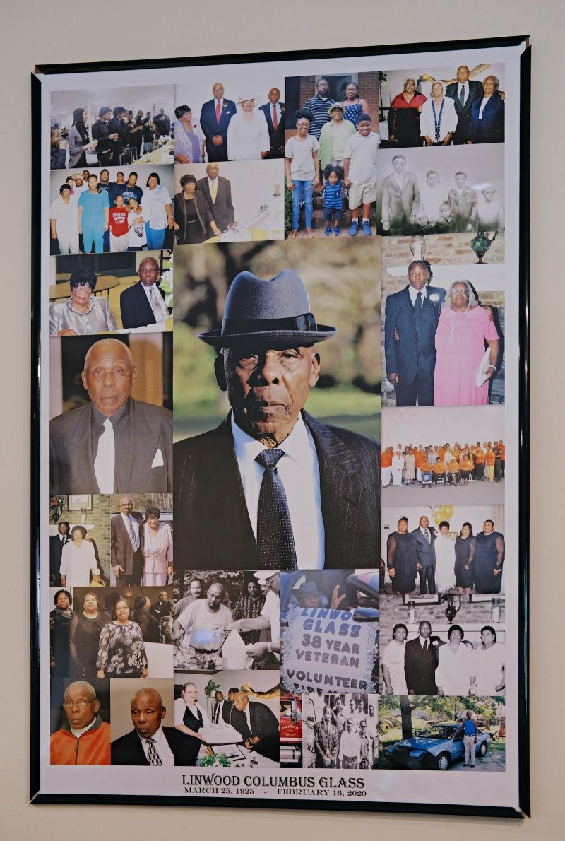 a collage of photos in a frame