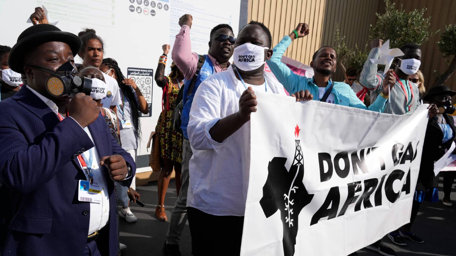 protesters at COP27