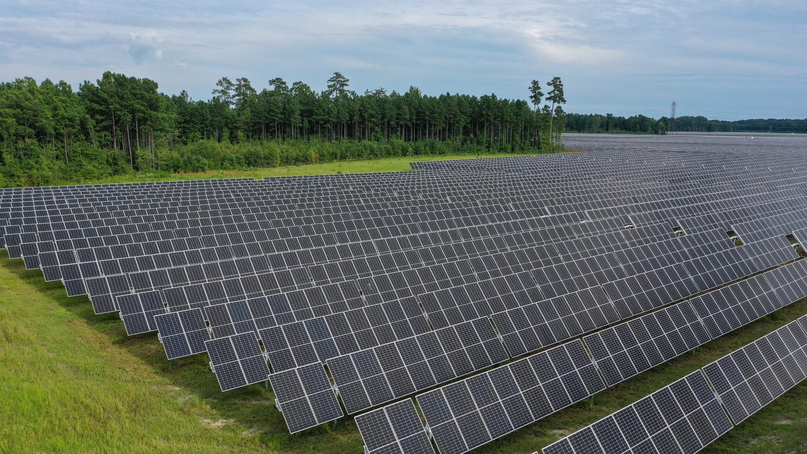 The Amazon Fort Powhatan Solar Farm in Disputanta, Virginia.