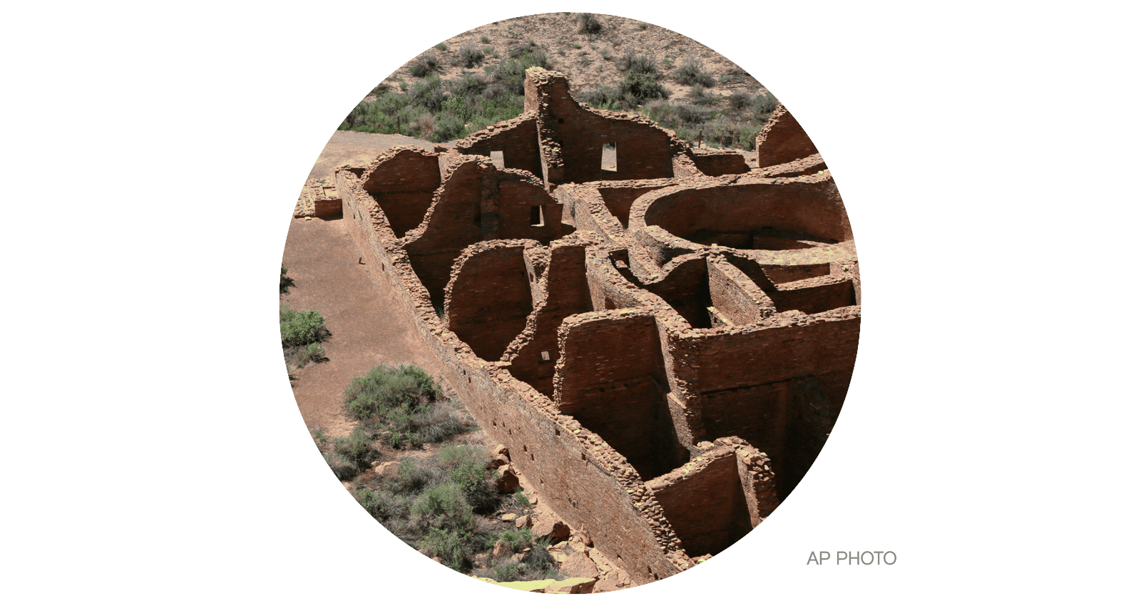 Pueblo Bonito, the largest archeological site at the Chaco Culture National Historical Park