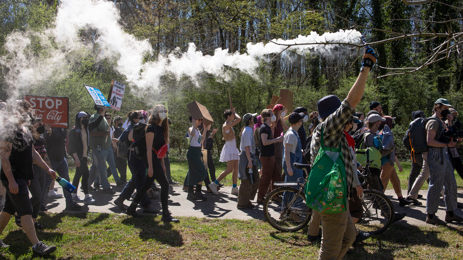 Atlanta Cop City protest on March 4, 2023