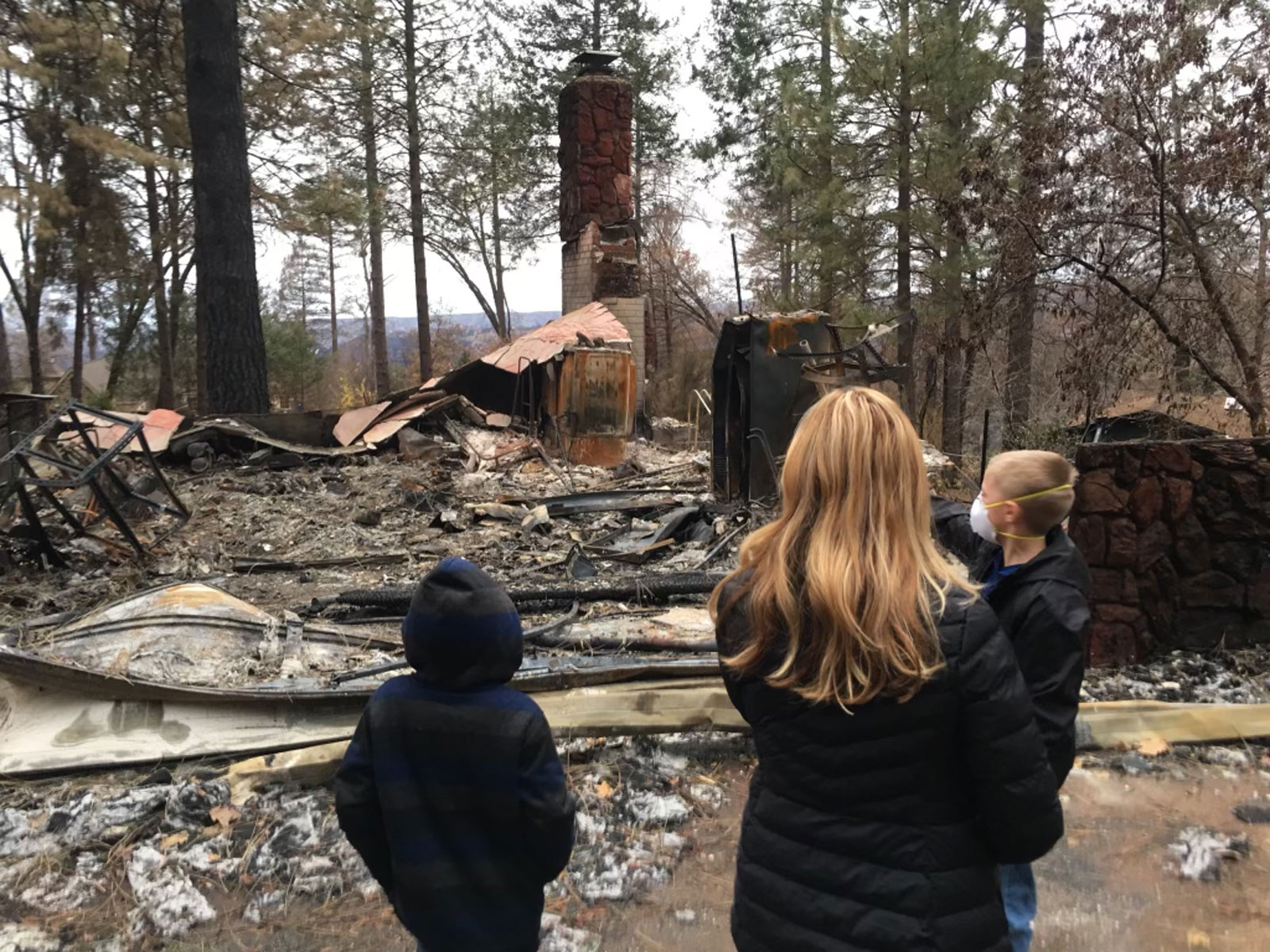 Burned down home in Paradise, CA