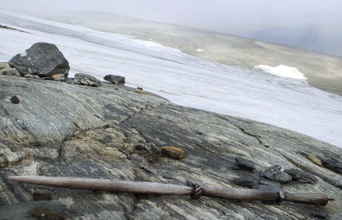 A swath of rocks on the edge of the ocean.